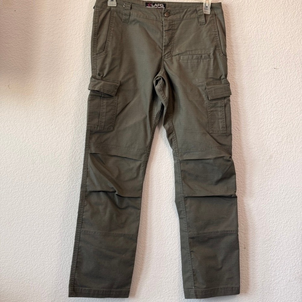 LA Police Gear Stretch Ops Tactical Cargo Pants Womens 10 OD Green PT-WS2001